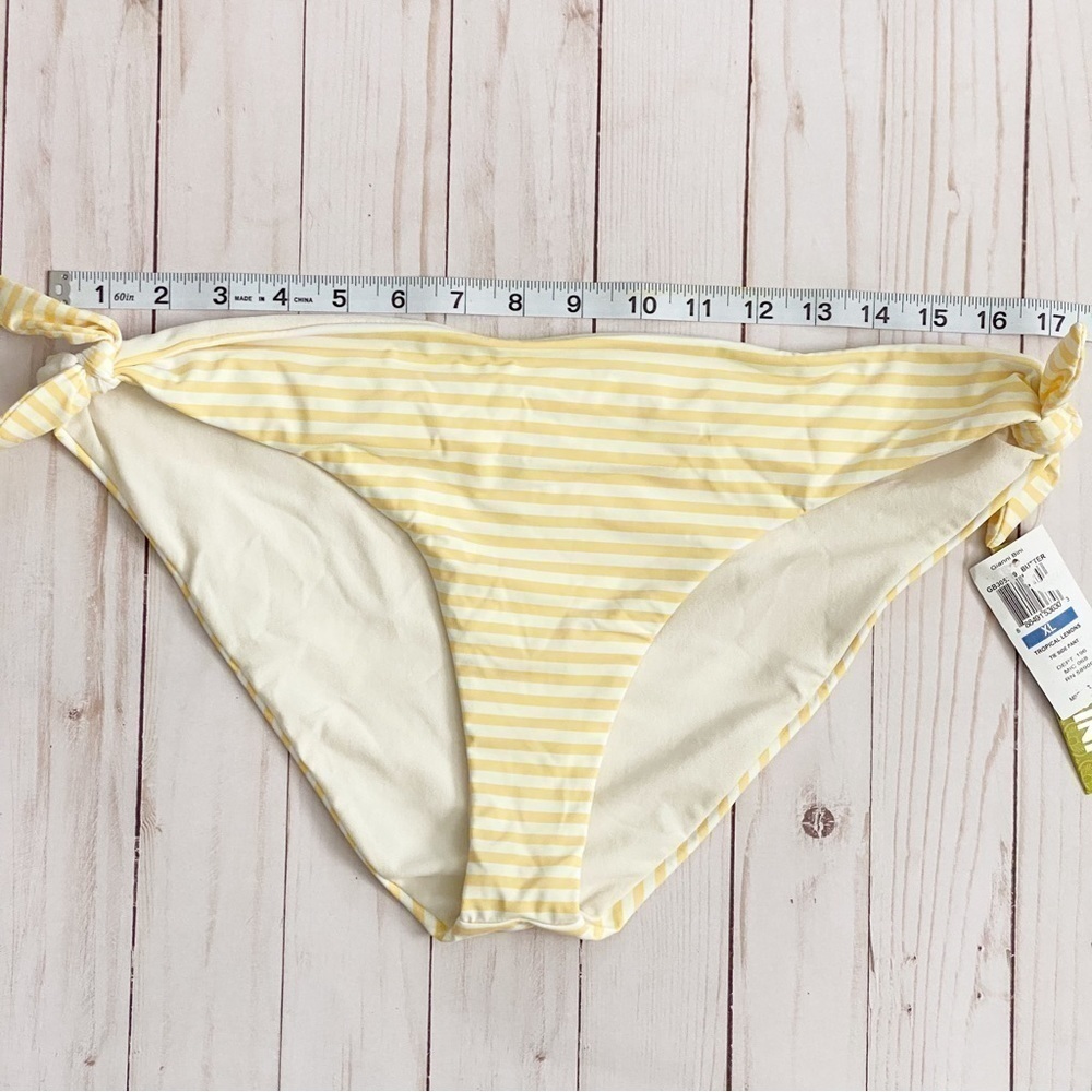 Gianni Bini Tropical Lemons Striped Tie‎ Side Pant - Picture 6 of 6
